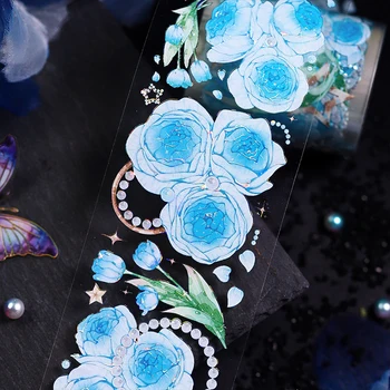 Asorti gėlių PET juosta Estetinis nešiojamojo kompiuterio pjovimo dekoras 