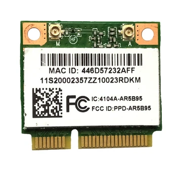 Atheros AR5B95 AR9285 belaidžio tinklo plokštė 2.4G 150Mbps PCI-E pusės aukščio integruota tinklo plokštė, skirta x230 G460