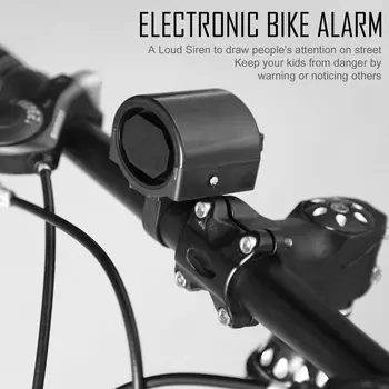Aukštos kokybės dviračių aliarmo garsiakalbis Mini elektroninis dviračio ragas Elektrinis dviračio varpas Dviračio vairas Vairas Itin garsus aliarmo žiedas