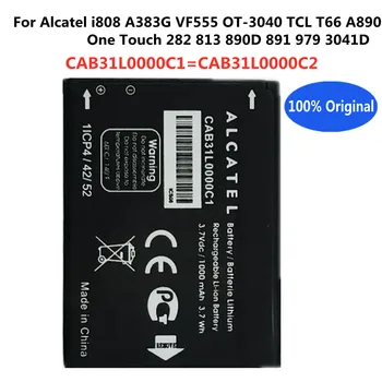 Aukštos kokybės originali CAB31L0000C1 CAB31L0000C2 baterija Alcatel i808 A383G VF555 OT-3040 TCL T66 vienu lietimu 282 813 890D 891