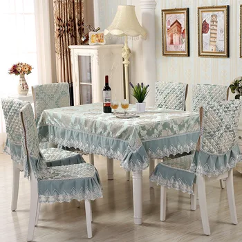 Aukštos kokybės staltiesės su kėdžių užvalkalais Kilimėliai Siuvinėta staltiesė Stalo vestuvėms Namai Kavos staliuko užvalkalas D5