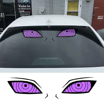 automobilio galinio priekinio stiklo vinilo lipdukai,japonų anime violetinės akys PVC lipdukai,automatiniai galinio lango vandeniui atsparūs lipdukai