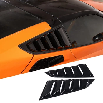 Automobilio galinio šono lango žaliuzės Chevrolet Corvette C7 2014-2019 Trikampio lango stiklo žaliuzės
