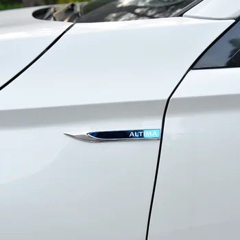 Automobilio išorinė metalinė lakštinė lenta Apdailos lipdukai Nissan Altima 2010 2012 2014 2017 2018 2020 Individualūs lazerinio logotipo priedai