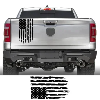Automobilio lipdukas, Amerikos vėliavos dekoravimo lipdukas, pikapas