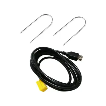 Aux mini ISO adapterio kabelis ir 2 dalių atleidimo klavišai, skirti 