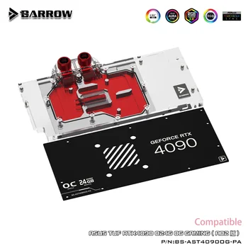 Barrow GPU vandens blokas ASUS TUF RTX4090 024G 0G GAMING (A02 versija) Vaizdo plokštės aušintuvas 5V ARGB 3PIN AURA SYNC