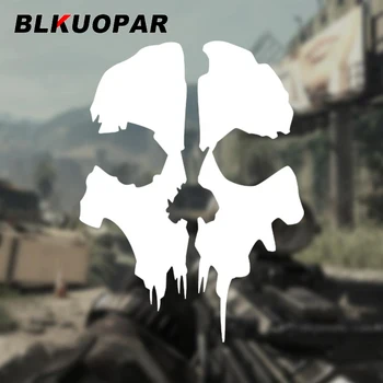 BLKUOPAR Call of Duty Ghost Head Skull Silhouette Automobilio lipdukas Neperšlampamas kremas nuo saulės Cut Windows Bagažinė Motociklas Automobilių stilius