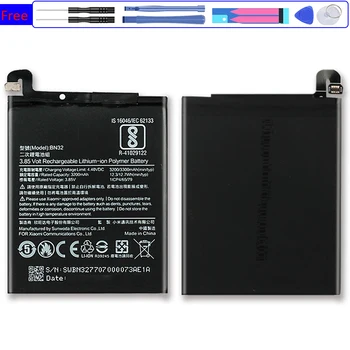 BN32 BM3E mobiliojo telefono baterija skirta Xiaomi Mi 8 Mi8 M8 Mi 8 Mi8 Batterij + nemokami įrankiai