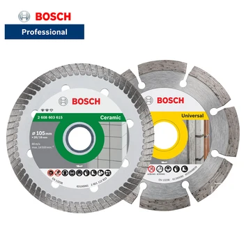 Bosch pjūklo ašmenys 105mm pjovimo diskas Deimantinis diskas marmuro lakštų medžiagai Betono sustiklintų plytų sauso šlapio lakšto kampinis šlifuoklis