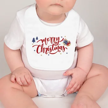 Christmas Baby Baby Cotton Baby Lib Letter Printed Bertism Baby Shower Merry Christmas Party Gift