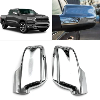 Chrome automobilio galinio vaizdo veidrodžio šoninio dangtelio liejimo apdaila Dodge Ram 1500 2019 2020 2021 2Vnt