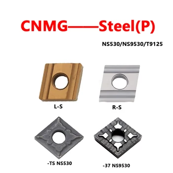CNMG120404L-S CNMG120408-37 -TS NS530 NS9530 T9125 CNMG120408R-S CNC tekinimo staklių laikiklio karbido įdėklai CNMG CNMG120404