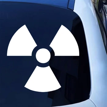 CS-10722# Įvairių dydžių vinilo lipdukas RADIOAKTYVUS SIMBOLIS Automobilio lipdukas Vandeniui atsparūs automatiniai dekorai ant sunkvežimio buferio galinio lango