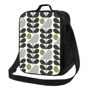 Custom Multi Stem Bird Bag Women Cooler termiškai izoliuota pietų dėžutė vaikų mokyklai