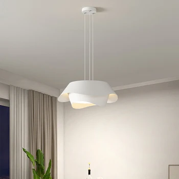 Dizaineris Art LED šviestuvas Baltas akrilas svetainei Virtuvė Miegamojo laidas Reguliuojamas keičiamas pritemdymas Naujas stilius