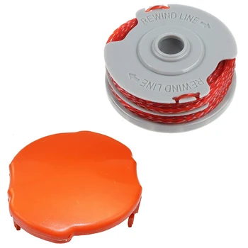 Double AutoFeed Spool Line & Spool Cap Cover for Flymo Strimmers Trimmers Trimmers Garden Trimmer Spool Lines Replacement
