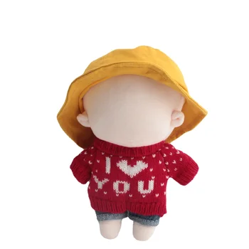 Drabužiai 20cm Korėja Kpop EXO lėlės Pliušinės žvaigždės lėlės drabužių megztinis Kimšta žaislinė apranga Idol lėlėms Kalėdų aksesuarai