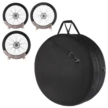 Dviračio ratų krepšys Dviračio laikymo krepšys Vidinė PE plokštės apsauga plento dviračiui MTB ratų rinkinys su rankena nuimamas peties dirželis