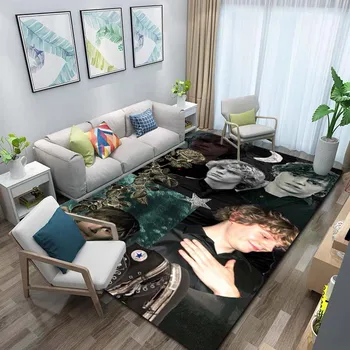 E-Evan Peters filmo modelis neslystantis dekoro kilimas. Šiltas ir minkštas krištolo aksomo kilimas lauko sodui, svetainei, kambariui