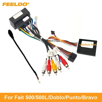 FEELDO Car 16pin maitinimo laido laidyno adapteris, skirtas Fait 500/500L/Doblo/Punto/Bravo/Ducato montavimo galvutės blokui