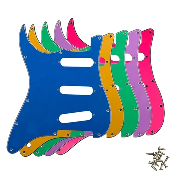 Feiman Guitar Pickguard -For Left Hand USA/Mexico FD 11 Screw Hole Strat Standard SSS St Scratch Plate Multicolor No Switch Hole