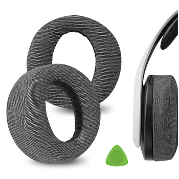 Geekria Comfort Linen pakaitinės ausų pagalvėlės Sony PlayStation 5 PULSE 3D, PS5 PULSE 3D belaidės ausinės Ausų pagalvėlės