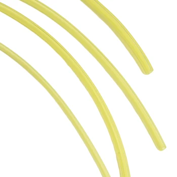 Grandininių pjūklų styginių žoliapjovių geltona plastikinė kuro linija Benzino kuro vamzdžio žarnos vamzdis 1m Universalus praktiškas patvarus