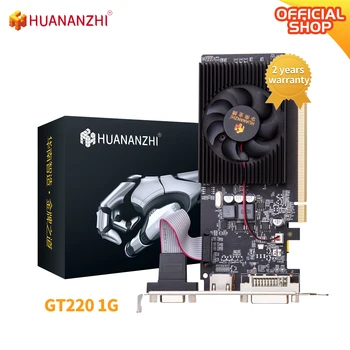 HUANANZHI GT 220 1G vaizdo plokštės 128 bitų GDDR3 su HDMI suderinama VGA DVI GPU vaizdo plokštė