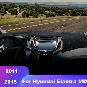 Hyundai Elantra MD 2011 2012 2013 2014 2015 LHD RHD automobilio prietaisų skydelio dangtelio prietaisų skydelis Kilimėlis 