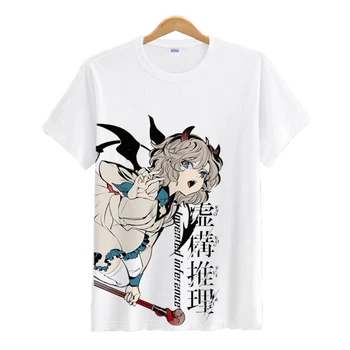 Invented Inference Anime Tshirt Harajuku Cartoon Tops Summer Streetwear Moteriški marškinėliai trumpomis rankovėmis Moteriški marškinėliai plius dydis Pora drabužiai