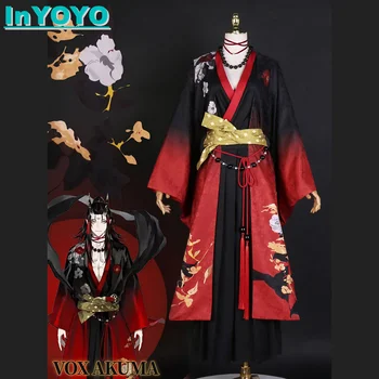 InYOYO Vox Akuma Cosplay kostiumas Vtuber Luxiem YouTube NIJISANJI EN Kimono uniforma Helovino vakarėlio apranga moterims vyrams Nauja 2023