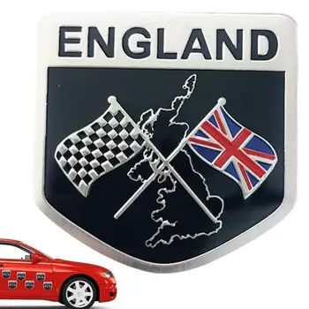 Jungtinės Karalystės automobilių emblemos lipdukai Anglija Jungtinės Karalystės vėliavos vakarėlis Rekvizitai Metalinė emblema Ženklelis Karalienė Platina Jubiliejus Cosplay