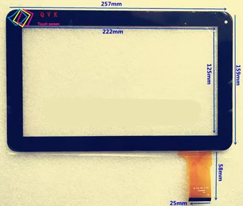 Juoda Balta 10,1 colio Polaroid Pearl MIDC410 Talpinis jutiklinio ekrano skydelio remontas atsarginės dalys