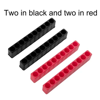 Juodas raudonas atsuktuvas Laikymo atsuktuvų saugykla Visiškai naujas lengvai organizuojamas 1/4inch šešiakampis 1/4inch šešiakampis įrankis 1/4inch šešiakampis