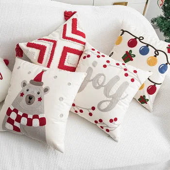 Kalėdinės dekoravimo pagalvėlės užvalkalas 45x45cm Šiaurės šalių pagalvės užvalkalas sofos sofai namų dekoro pagalvių užvalkalai dekoratyvinės pagalvės
