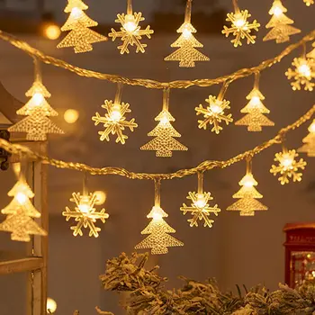 Kalėdų snaigė LED styginių lemputė Girlianda Kalėdinės dekoracijos namams 2023 2023 m. 