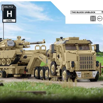 karinis MOC 628015 M1070 šarvuotų transporto priemonių transporterio automobilio modelis 2000PCS statybiniai blokai Kaladėlių žaislai vaikams Gimtadienio dovana