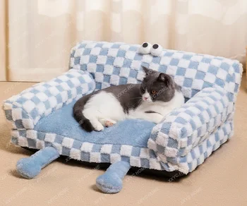 Katės lizdas Žiema šilta nuimama plaunama lova Augintinis Four Seasons Universal Sleeping Sofa Cat Dog Mat