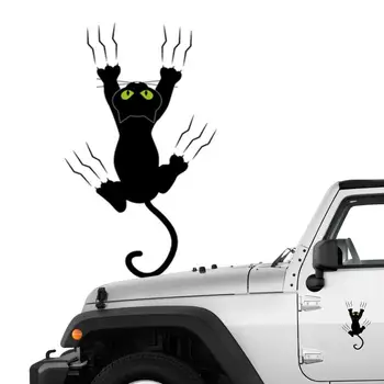Katės sienų lipdukai Katės įbrėžimo lipdukas automobiliui Neperšlampamos katės Įbrėžimo dangtelis Buferio lipdukas durims Miegamojo bagažinės siena
