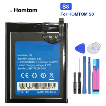 Keičiama baterija HOMTOM S8 S 8 5.7 colių 3400mAh