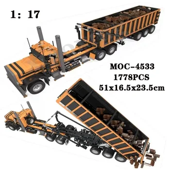 Klasikinis MOC-4533 statybinių blokų kabinos puspriekabės 1778PCS sujungtas statybinio bloko modelis Žaislinė dovana suaugusiesiems ir vaikams