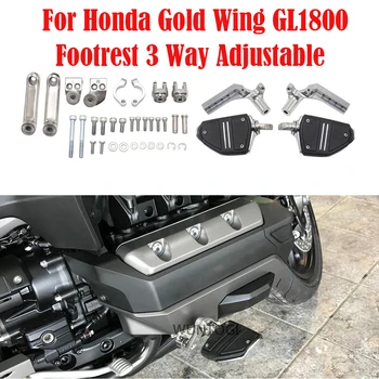 Kojų atrama 3 krypčių reguliuojama kojų atrama Honda Gold Wing GL1800 motociklų kelio kablio laikikliui Double Track GL1800 2018-2023
