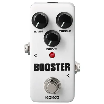 Kokko FBS-2 Band Eq Booster Elektrinės gitaros efekto pedalas Tikras aplinkkelis Dviejų segmentų Eq efekto įtaisas Pedalboard Gitaros priedai