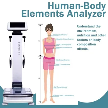 Kūno elementų skaitytuvo bioelektrinis varžos analizatorius viso kūno sveikatos nuskaitymui