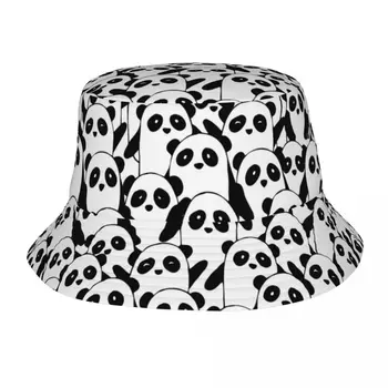 Lauko kaušo kepurės Pandamonium Panda Lokys Mielos Bobo skrybėlės Vyrai Moterys Medvilnės žvejo kepurės Nauja žvejo kepurė Ruduo