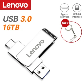 Lenovo 16TB U diskas Mini rašiklio įrenginys USB atmintis USB atmintinės 8TB 2TB C tipas Didelės spartos USB 3.1 Vandeniui atsparus 