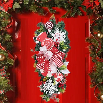 Linksma eglutė Girlianda Daugkartinio naudojimo aukštyn kojom Kalėdų eglutės pakabukai Išskirtiniai Kalėdų medžiai Girliandos Namų kabantis dekoras