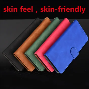 Luxury Skin Feel Solid Color Leather Capa for Infinix Smart 8 X6525 Smart 7 HD 7 Plus Cover Card Slot Protect Mobile Phone Case