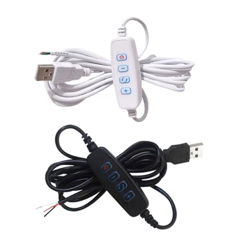 LXAF DC5V LED dimeris USB prievado maitinimo kabelis LED žibintams, juostiniams žibintams, juostiniams žibintams